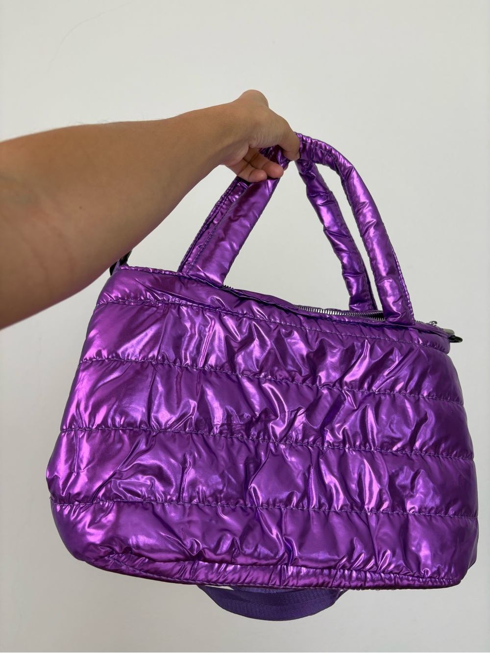 Metallic Purple Bag